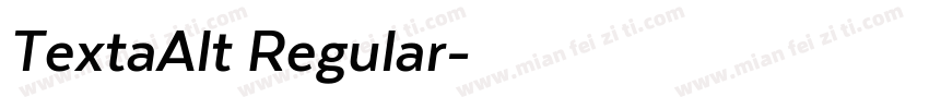 TextaAlt Regular字体转换